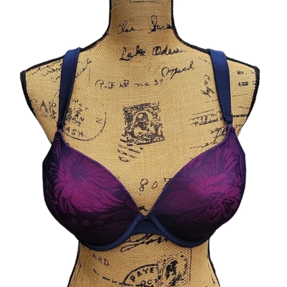 NEW Pretty Floral Underwire Push-Up Bra